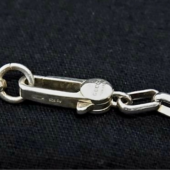 Gucci Sterling Silver Interlocking GG Necklace - Picture 5 of 7